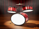 14"x10" 3-Pieces Junior Kids Drum Set Kit Pedal Drum Stick Wrench Drum Stool Red 10582119