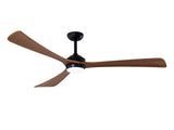 62" 3PCS Solid Wood Blades Ceiling Fan with Lights Remote Control,Quiet DC Motor 3 Blade Ceiling W3596P460843