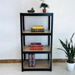 ZUN Storage Shelves - 4 Tier Adjustable Garage Storage Shelving, Heavy Duty Metal Storage Utility Rack 07660996