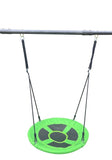 XNS052 green and blue interesting six function swingset with net swing metal plastic safe swing set W1711105122