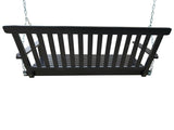 Front Porch Swing with Armrests, Wood Bench Swing with Hanging Chains,for Outdoor Patio ,Garden 39418244