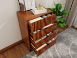 Wooden Chest of Drawers - Spacious Storage Organizer for Bedroom or Living Room, Modern Design with W2139P306380