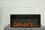 ZUN 44 inch wall recessed electric fireplace with remote and Imitation Flame , LED light heater W1769P171420