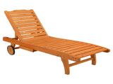 183*58*36.5cm Outdoor Garden Fir With Wheels And Drawers Two-Speed Adjustment Garden Wooden Bed 26963924