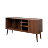 ZUN TV Stand Use in Living Room Furniture with 1 storage and 3 shelves Cabinet W331P247814