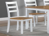Contemporary 6pc Set Table w 4x Side Chairs And Bench Wooden Seats Chairs Rubber Solid wood B011P504985
