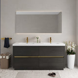 72" Freestanding Bathroom Vanity with Sink, Bathroom Storage Vanity Cabinet with Stone Resin W1573P264348