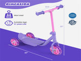 3-Wheel Toddler Scooter with LED Light-Up Wheels for Beginners Age 2 15242299
