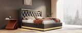 Full size Upholstered, 360 surround LED function, Buttons/Apps/Remote Control, hydraulic storage N736P188806B
