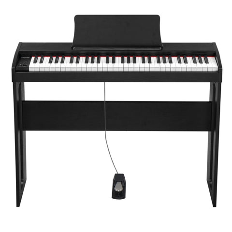 ZUN GPP-100 61 Key Piano Semi-Weighted Standard Keyboards Digital Piano with Furniture Stand,MIDI 32712361