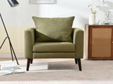Modern Fabric Accent Chair, Upholstered Armchair for Living Room ,Mid Century Fabric Lounge Chair w/ W1028P188577