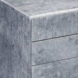 Silver 3-drawer File Cabinet B062P184519