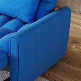 38.2-inch foldable large-size sofa bed, modern velvet single sofa, sofa bed with adjustable W2564P298436