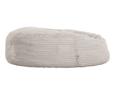 Modern 5-Foot Round Memory Foam Bean Bag Soft Corduroy Fabric Bean Bag Chair, Taupe B2741P329275