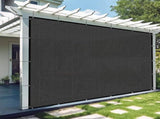 XISHAN 6'X12' Dark Grey HDPE Sun Shade Cloth 49817413