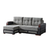 PrimeNest Azura Upholstered Convertible Sectional with Storage B030P305118
