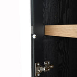 74.5'' Tall Display Cabinet with Glass Doors, Modern Style China Cabinet, Curio Cabinet for N845P296678B