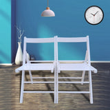 FOLDING CHAIR-2/S, FOLDABLE STYLE -WHITE W49553508