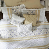 9 Piece Cotton Percale Comforter Set Yellow Queen B03597196