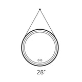 DAX Aura Strap LED Light Round Mirror 28 Inches B2702P227044
