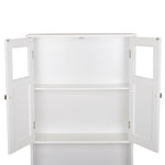 ZUN FCH Double Doors Bathroom Cabinet White 03305955