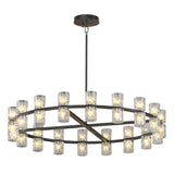 (L005030-D36-P36B/W1340P310778)36 Inches Luxury Chandeliers Crystal Living Room Decorative Lights