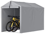 3x6x5 ft Outdoor Storage Shed Portable Garage Shelter, Outdoor Shed with Roll-up Zipper 08235980