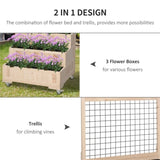 ZUN Wooden Planter、Flower shelf,Wood Planter Box 89585455