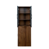 70.87" H Display Storage Cabinet , 4 Tier multi-functional pull-out multi-tier storage shelf & 2 W331P295246