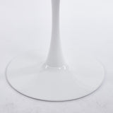 42.1"white COLOR TOP Tulip Table Mid-century Dining Table for 4-6 people With Round Mdf Table Top, W234P351011