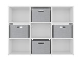 Brookfield 9-Cube Bookcase, Modern Cube Storage Organizer with Open Shelves for Living Room and Home B128P611049