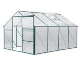 6x8 Hybrid Polycarbonate Greenhouse Green 75985416