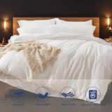 3PC Pure Color Bedding - Microfiber Hotel Series, with Zipper Closure Quilt Cover and Two 49091646