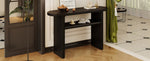 ZUN TREXM Elegant Minimalist Console Table with Rounded Edges and Sturdy Shelf Design for Entryway, N715P195554B