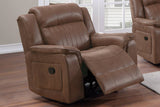 Contemporary Manual Motion Glider Recliner Chair 1pc Living Room Furniture Dark Coffee Breathable B011133393