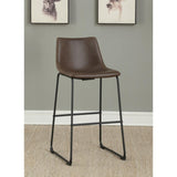Brown and Black Armless Bar Stool B062P153515