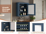 20" Wall Mounted Bathroom Storage Cabinet with Mirror, Medicine Cabinet with Height Adjustable N710P317680C