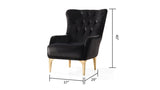Modern Style Chair in Black B009139101