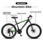 ZUN S26102 26 Inch Mountain Bike, Shimano 21 Speeds with Mechanical Disc Brakes, High-Carbon Steel W1856108876