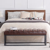 Metal Base Upholstered Bench for Bedroom for Entryway W68049944
