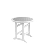 ZUN HDPE Bar Table, Dining Table, Patio Bar Set ,Counter Height Table For Outdoor White + Gray W120941925