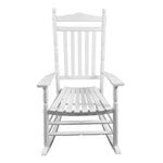 ZUN BALCONY PORCH ADULT ROCKING CHAIR - WHITE W2297P143351