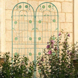 2 Pack Metal Garden Trellis 71" x 19.7" Rustproof Trellis for Climbing Plants Outdoor Flower Support 32623038