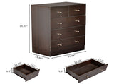 Brown particleboard with melamine laminate finish, 66*40*91cm, 32 drawers, chest of drawers with 85982162
