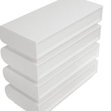 8 Drawer Dresser for Bedroom, White Dresser No Handle, Modern 8 Chest of Drawers with Wide Storage W757P235729