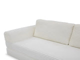 2-in-1 Folding Convertible Sofa Bed, Modern Corduroy Sleeper Couch with 2*pillows, Futon Modular W1117P415675