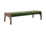50.25 Inch Upholstered Long Bench, Modern Dining Bench with Soft Chenille Fabric &Rubber Wood Legs W2671P458751