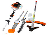 4 in 1 Multi-Functional Trimming Tool, 63CC 2-Cycle Garden Tool System with Gas Pole Saw, Hedge W46561893