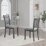 ZUN Wooden Dining Chairs Set of 4, Kitchen Chair with Padded Seat, Upholstered Side Chair for Dining W1998126421