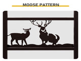 Double Layer Firewood Holder With Animal Pattern And Tools, Brown 28714394